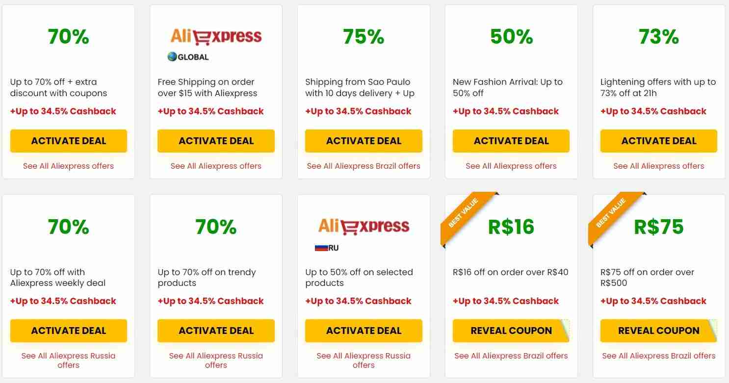 Coupons Aliexpress sur AliPromo.Codes