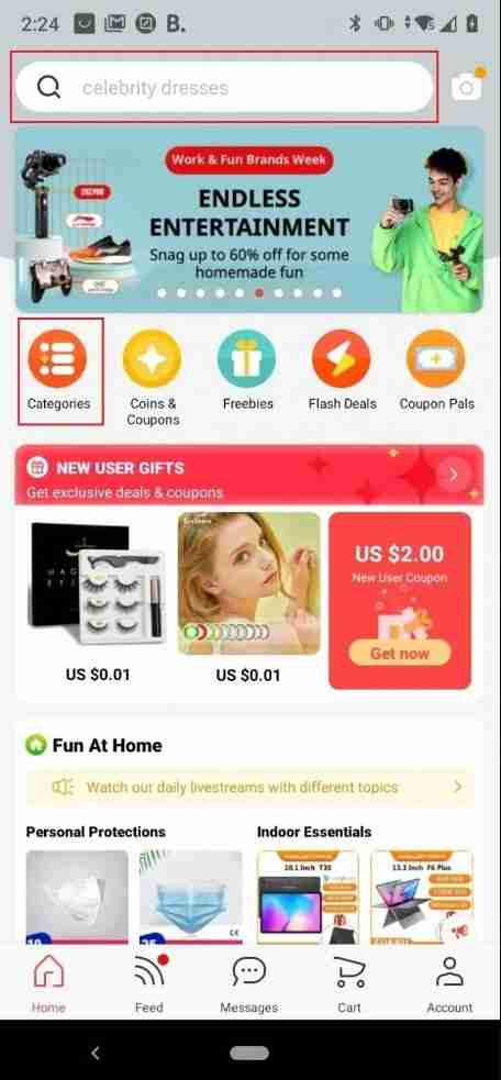 Aliexpress Free Shipping - Using the Search Filter on the Aliexpress Mobile App
