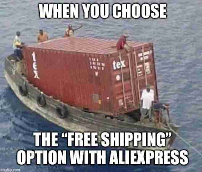 AliExpress Free Shipping Meme