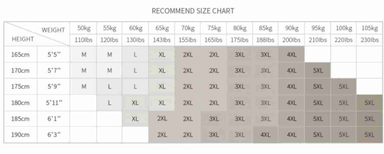 Clothing Size Chart - AliExpress